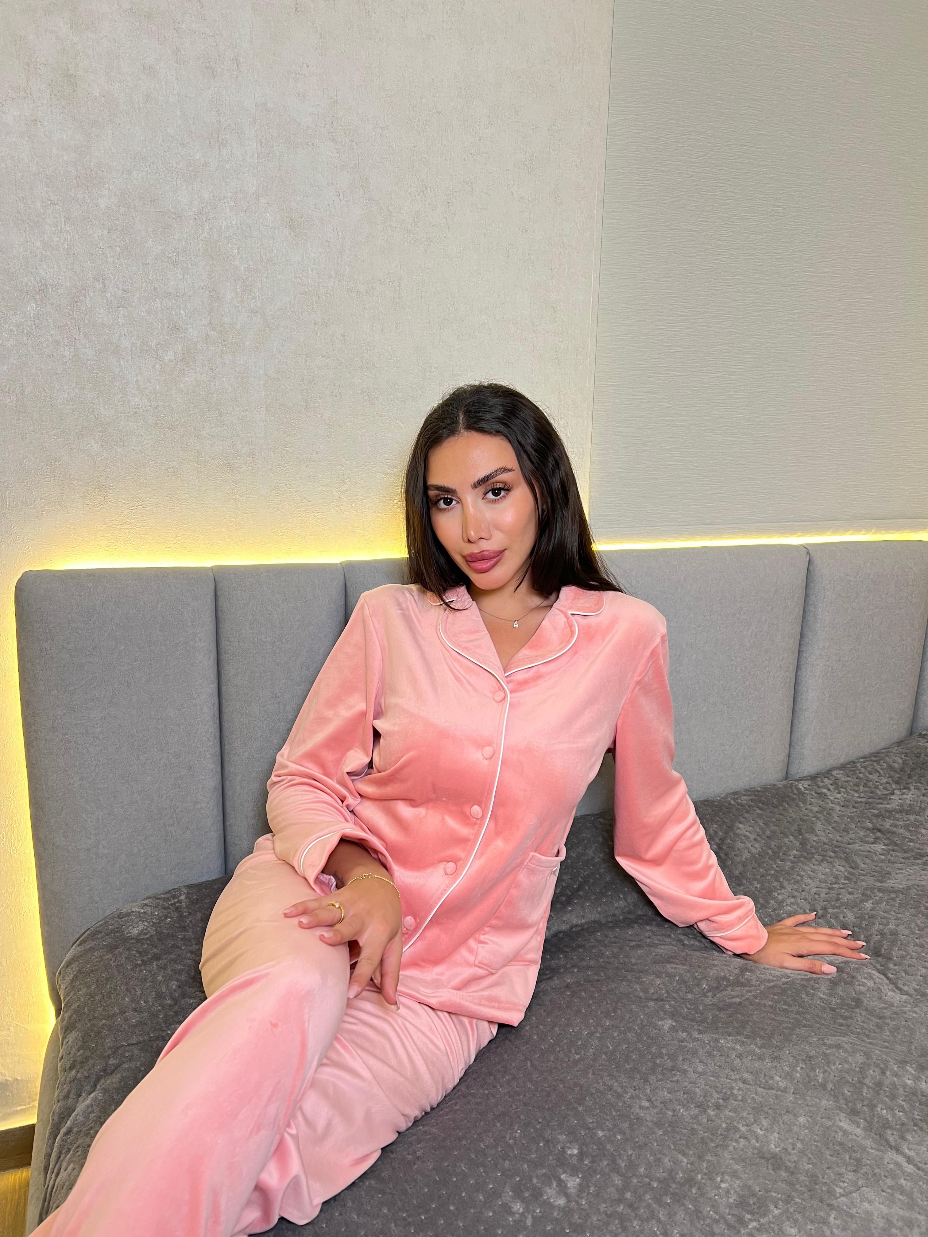 Dream Fleece Button-Up Pants Pajama Set