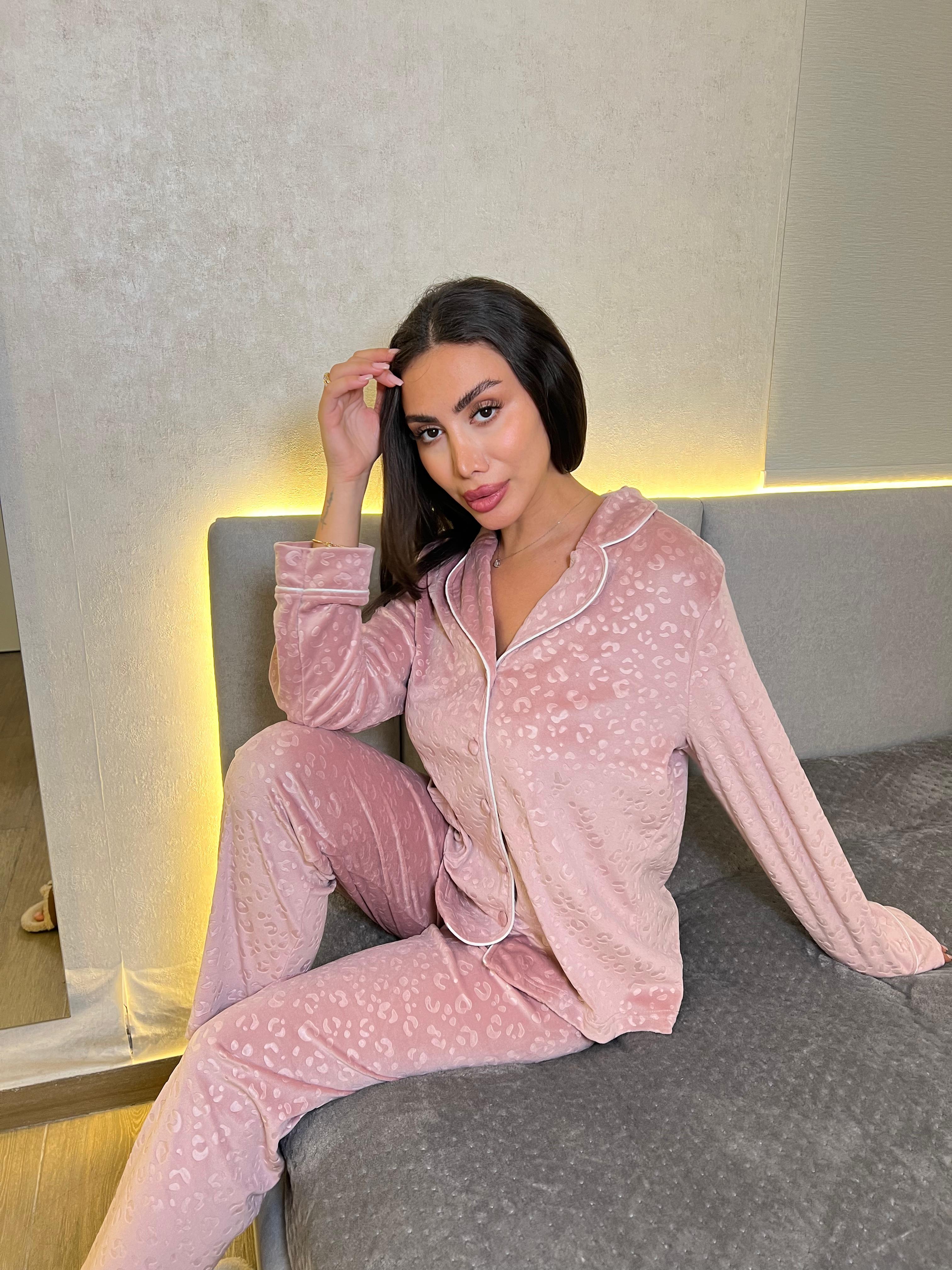 Dream Fleece Button-Up Pants Pajama Set