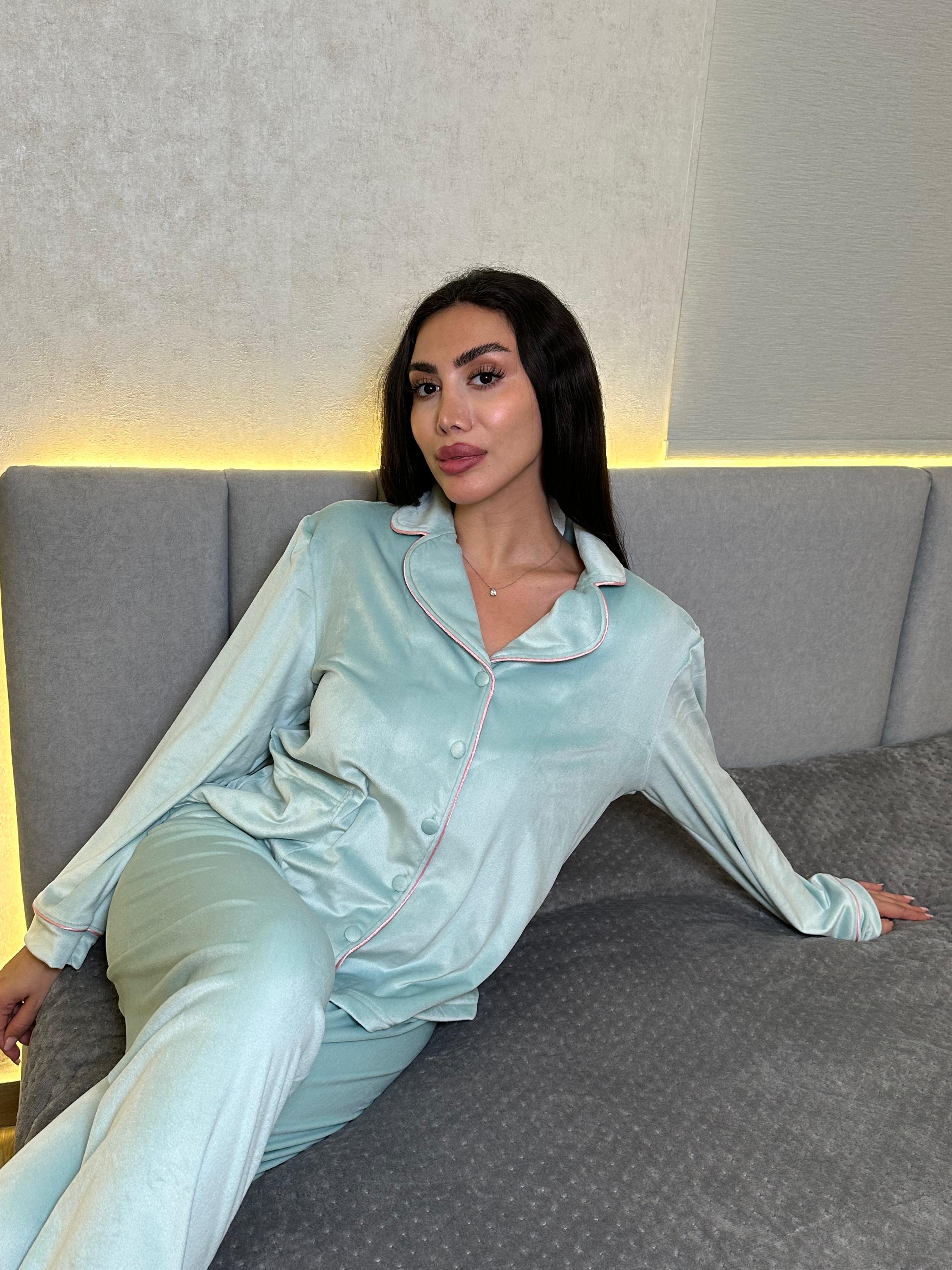 Dream Fleece Button-Up Pants Pajama Set