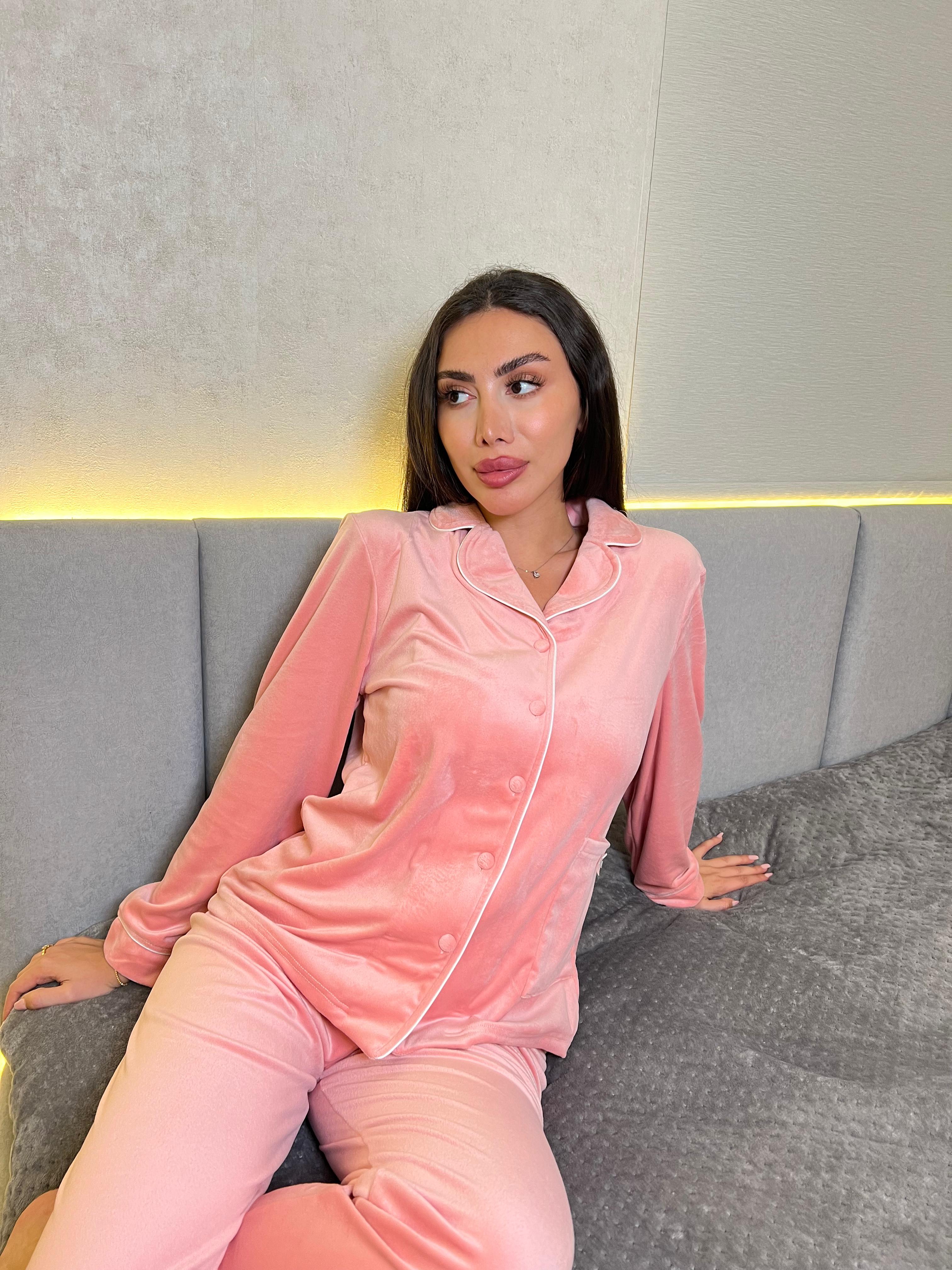 Dream Fleece Button-Up Pants Pajama Set