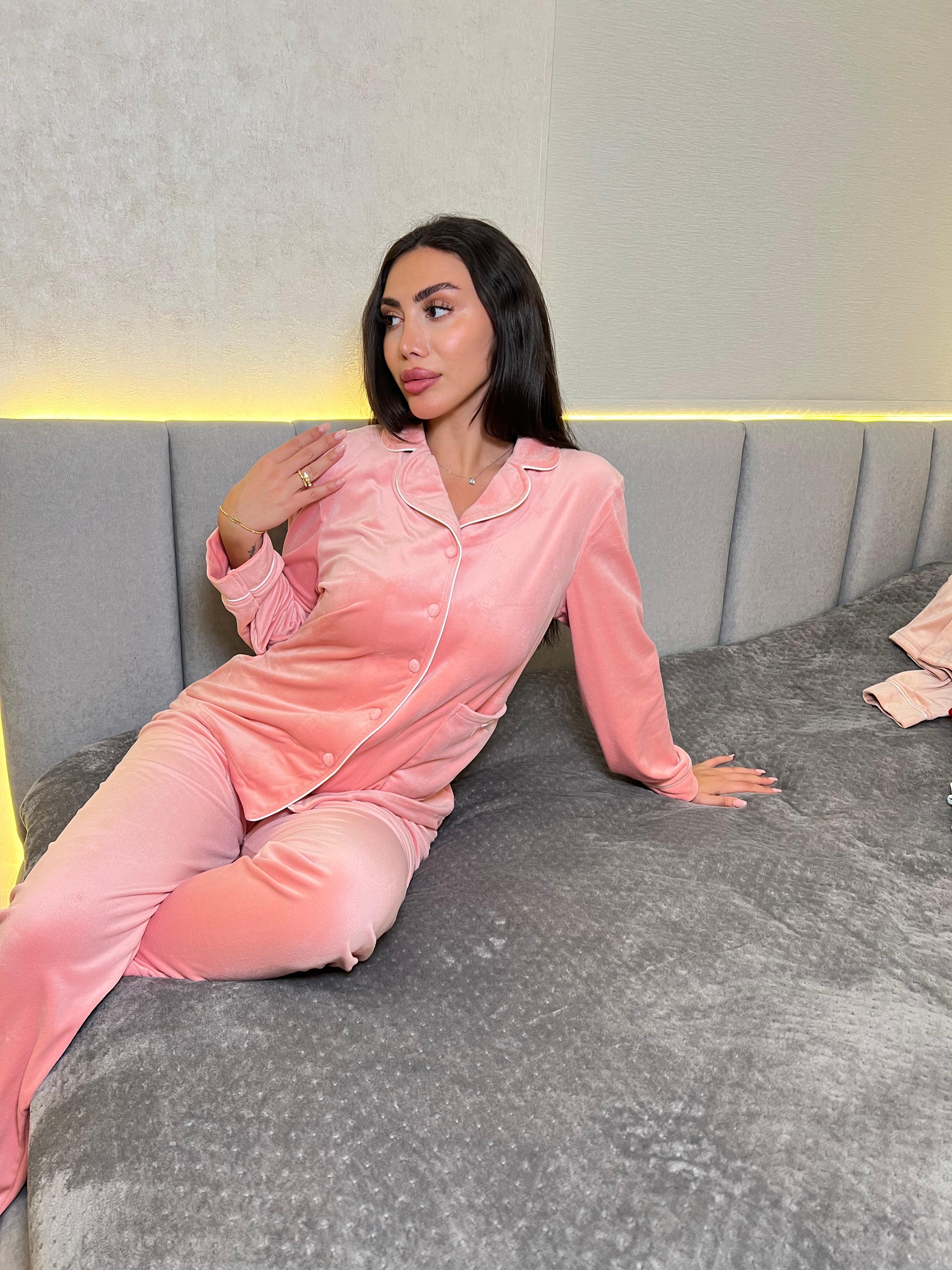 Dream Fleece Button-Up Pants Pajama Set