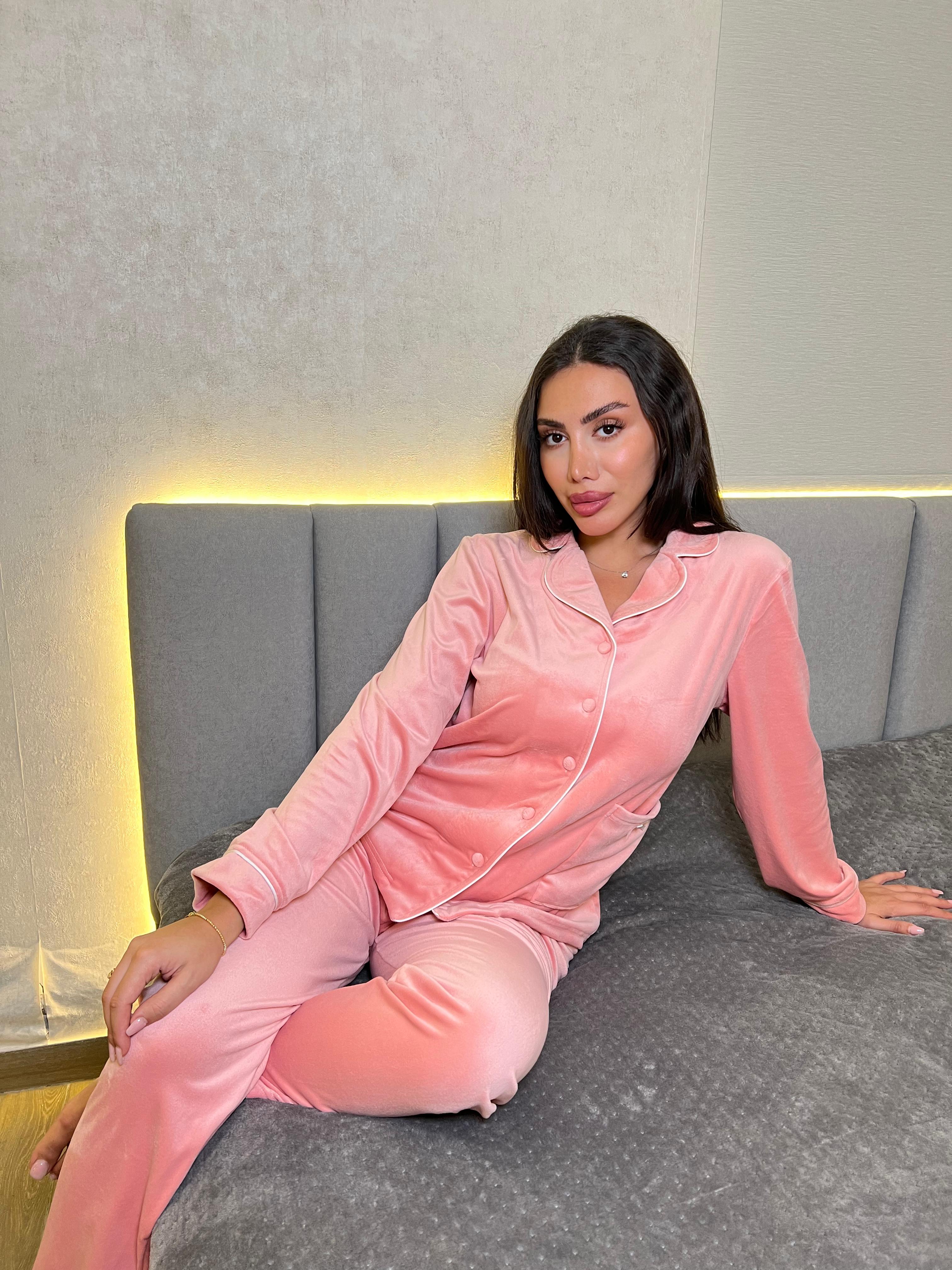 Dream Fleece Button-Up Pants Pajama Set