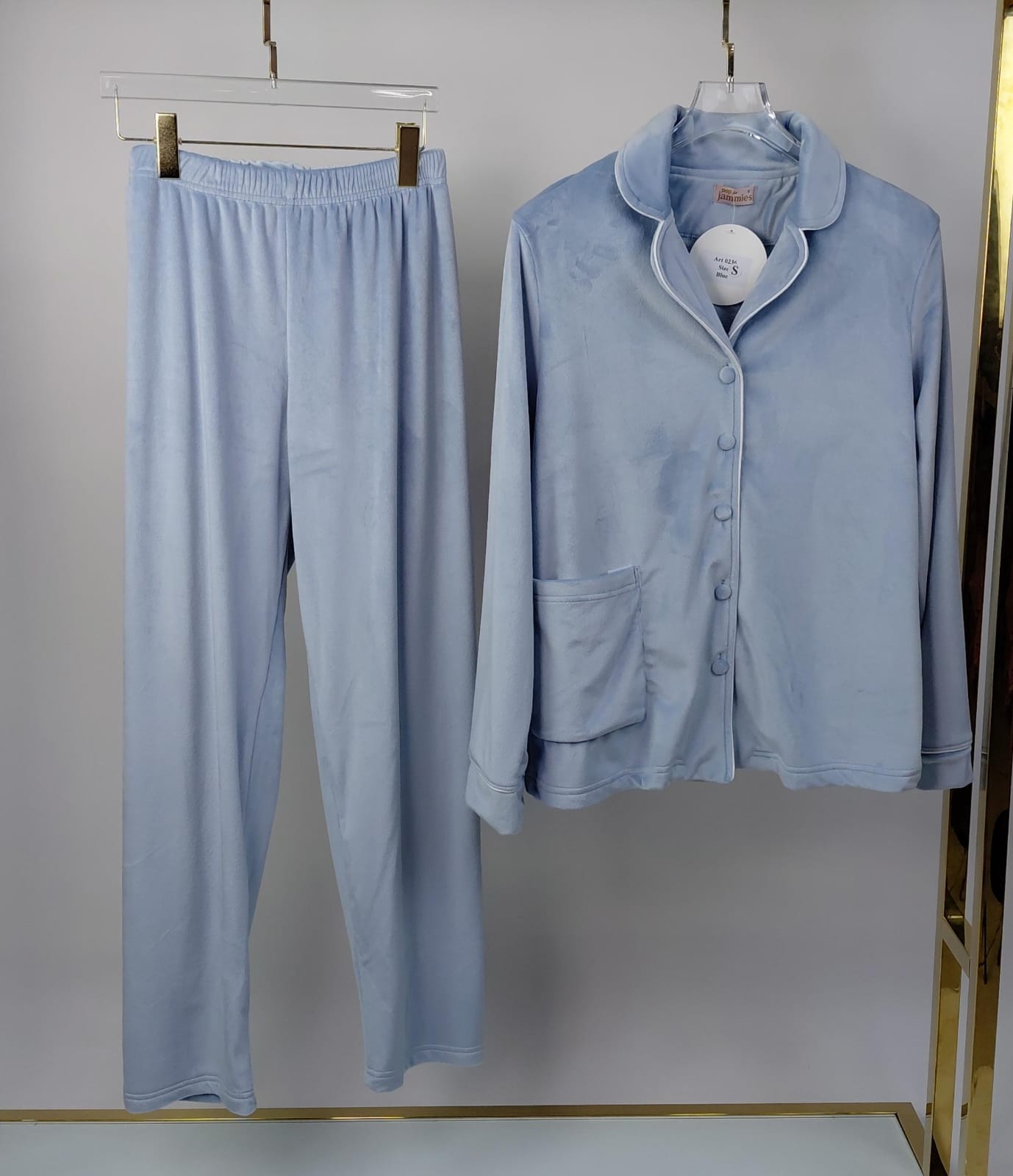 Dream Fleece Button-Up Pants Pajama Set