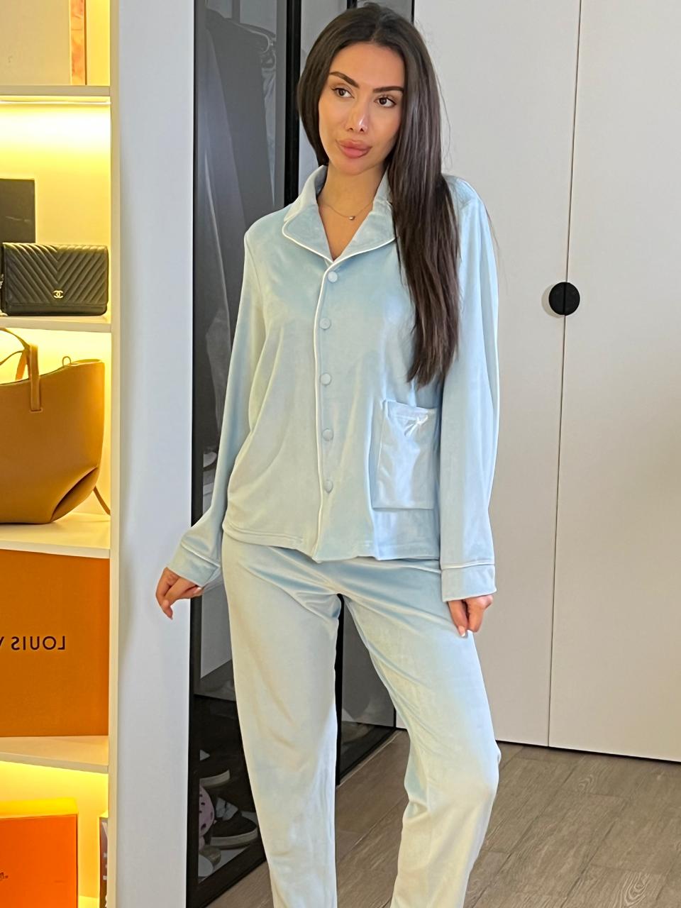 Dream Fleece Button-Up Pants Pajama Set
