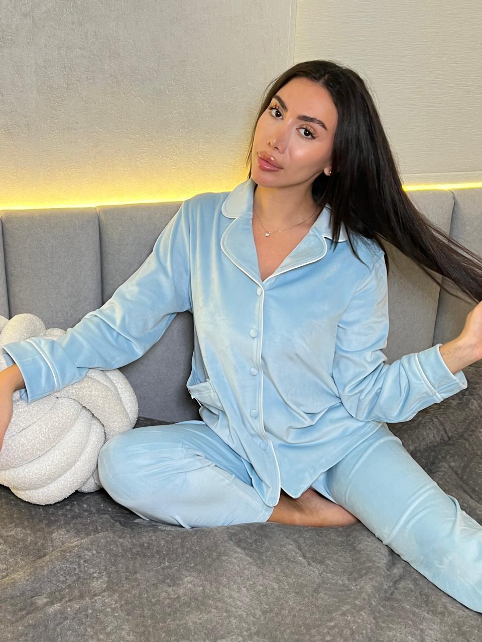 Dream Fleece Button-Up Pants Pajama Set