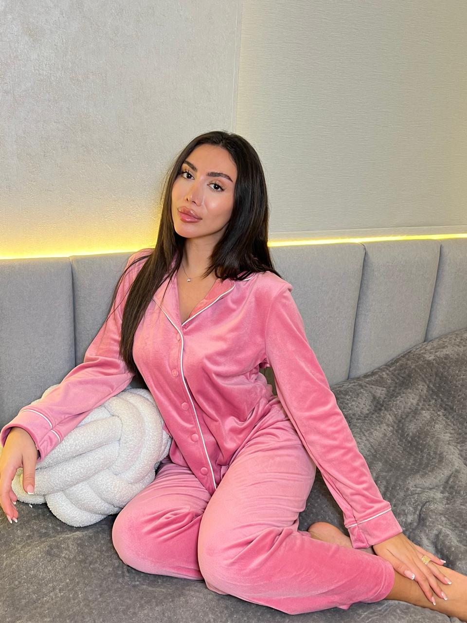 Dream Fleece Button-Up Pants Pajama Set