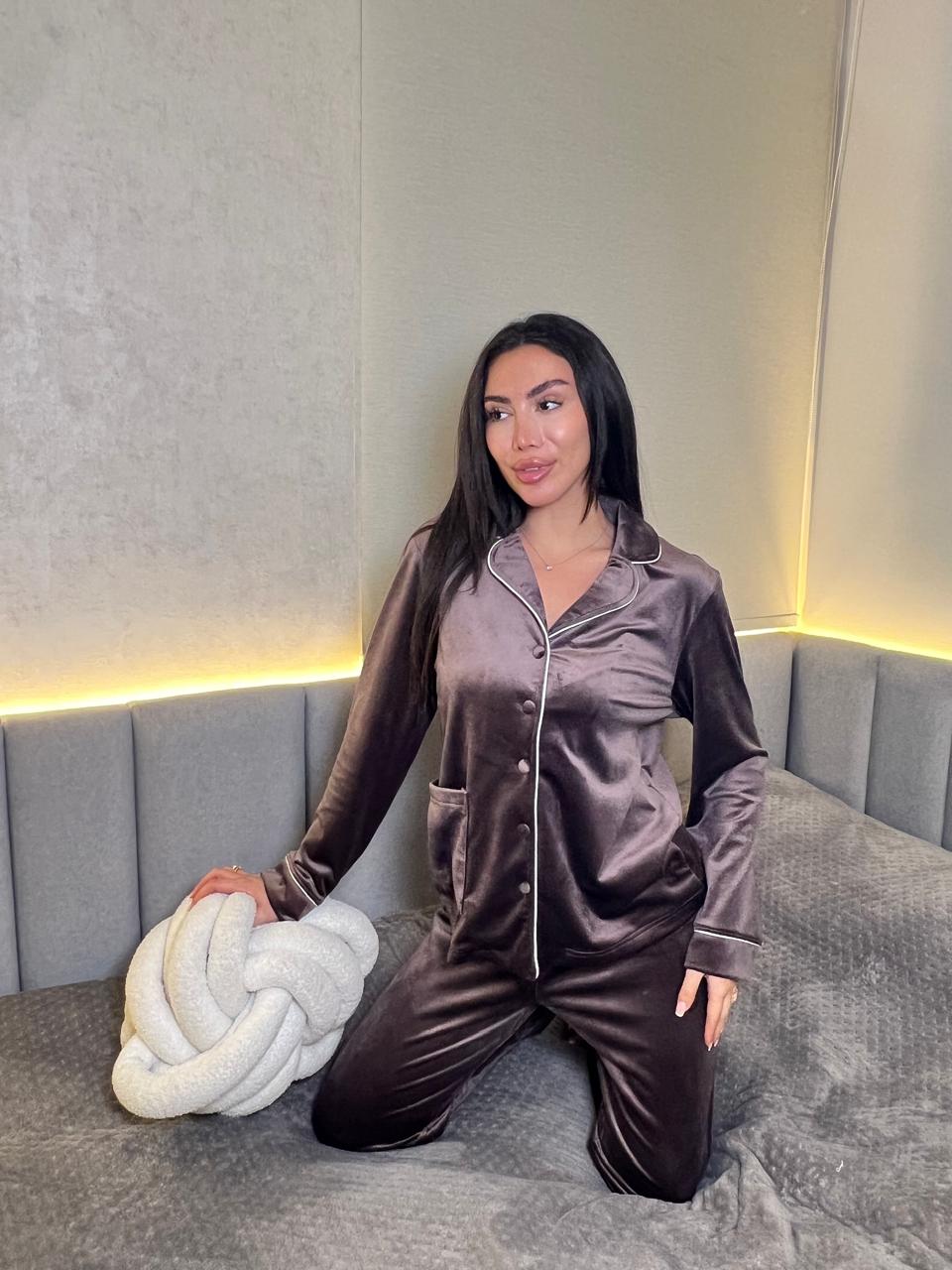 Dream Fleece Button-Up Pants Pajama Set