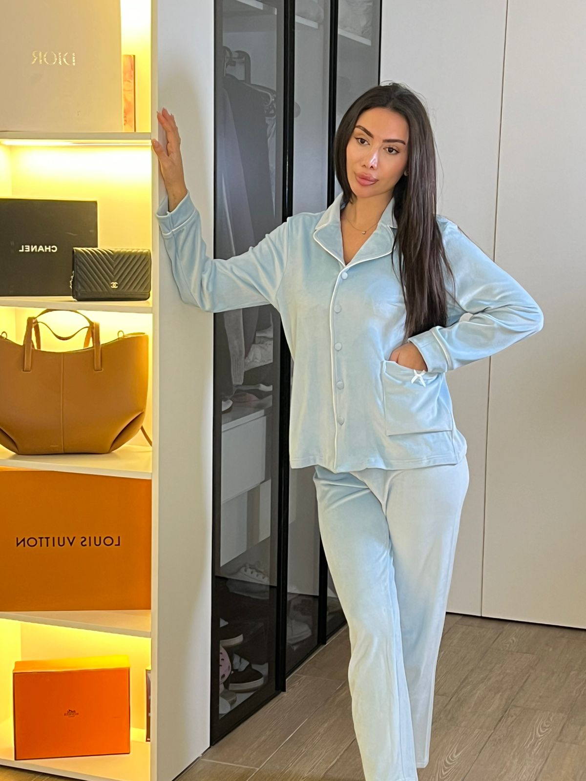 Dream Fleece Button-Up Pants Pajama Set