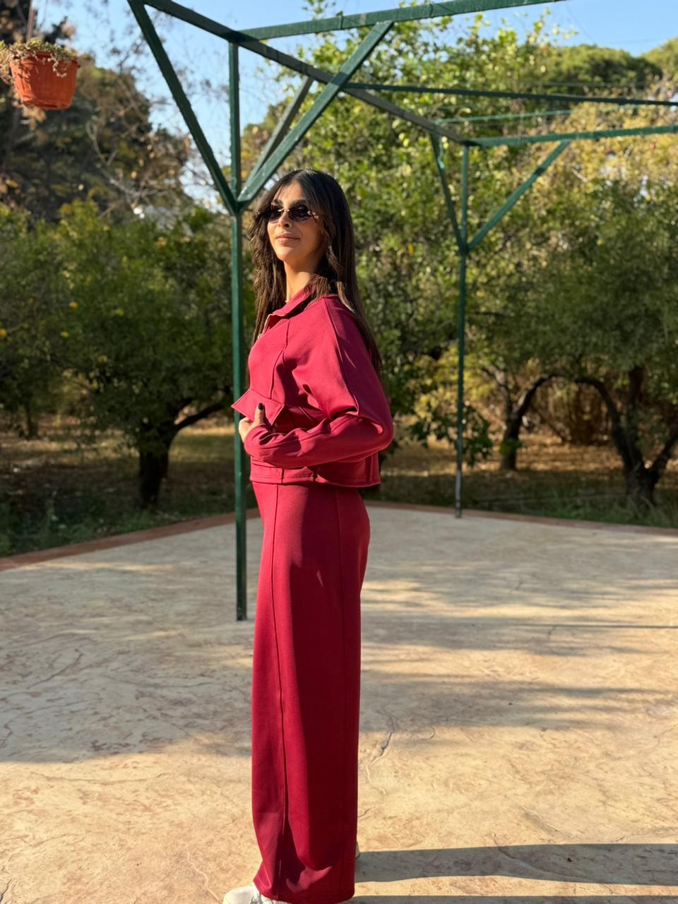 Utility Cropped Jogging Set