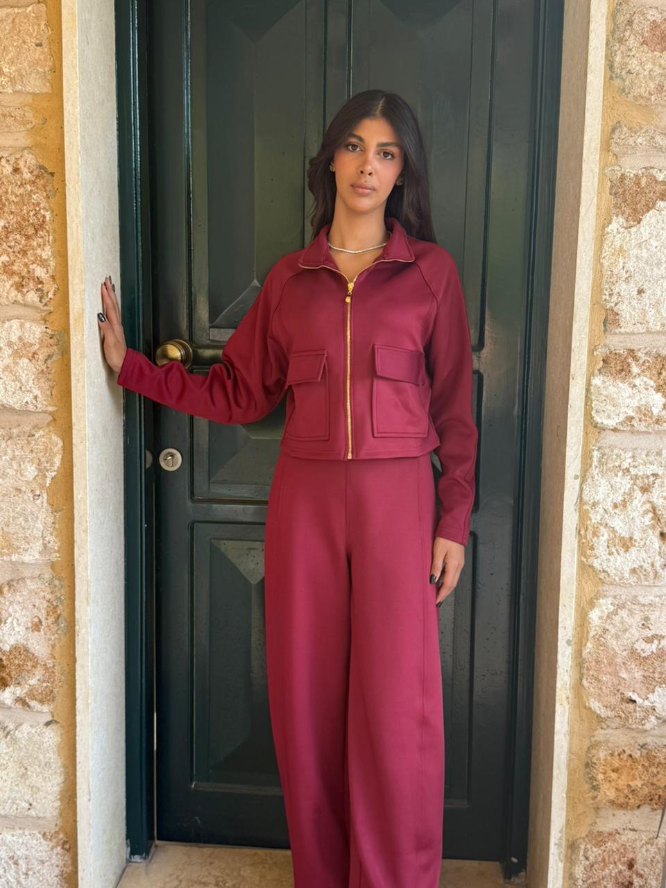 Utility Cropped Jogging Set