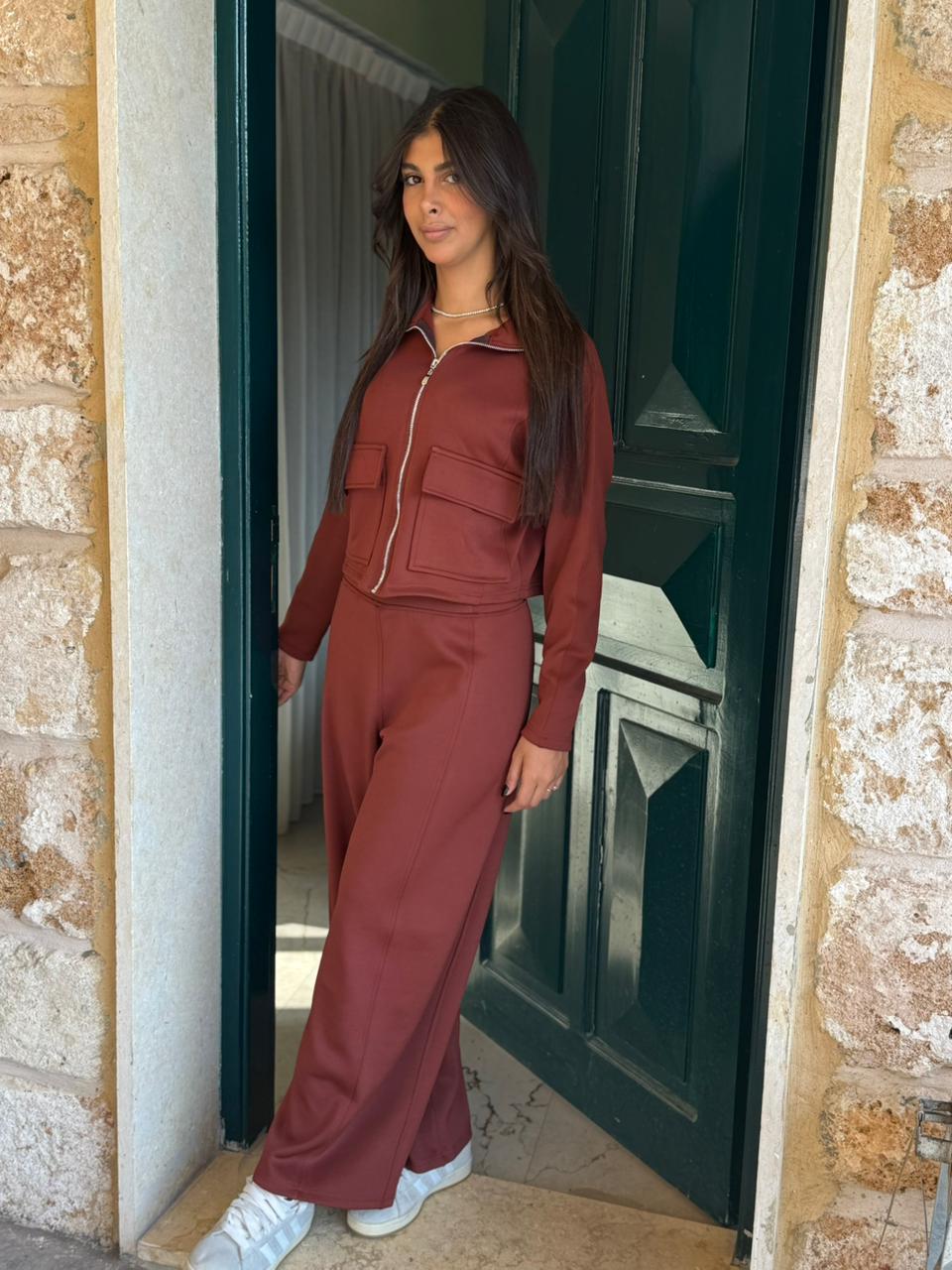 Utility Cropped Jogging Set