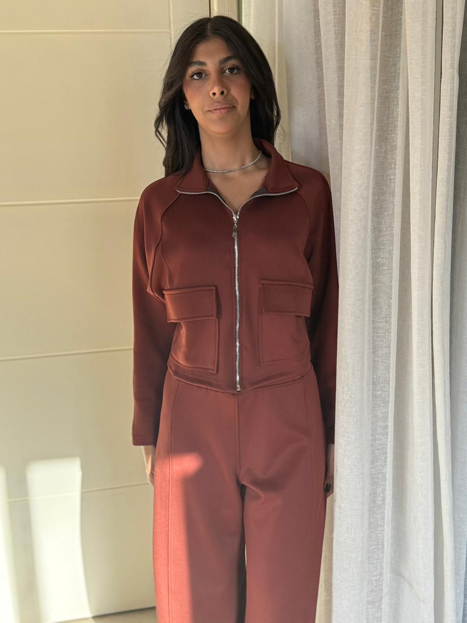 Utility Cropped Jogging Set