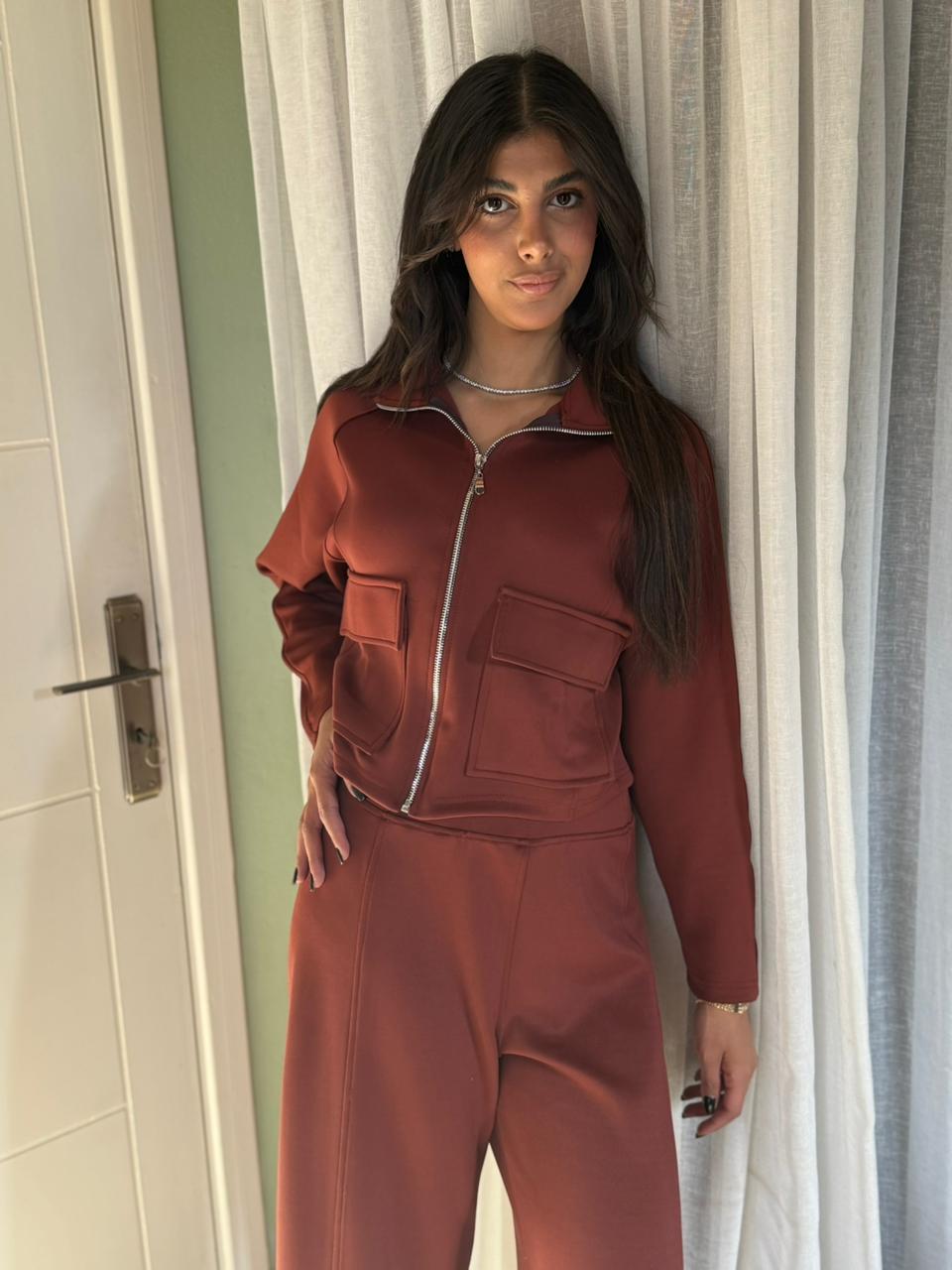 Utility Cropped Jogging Set