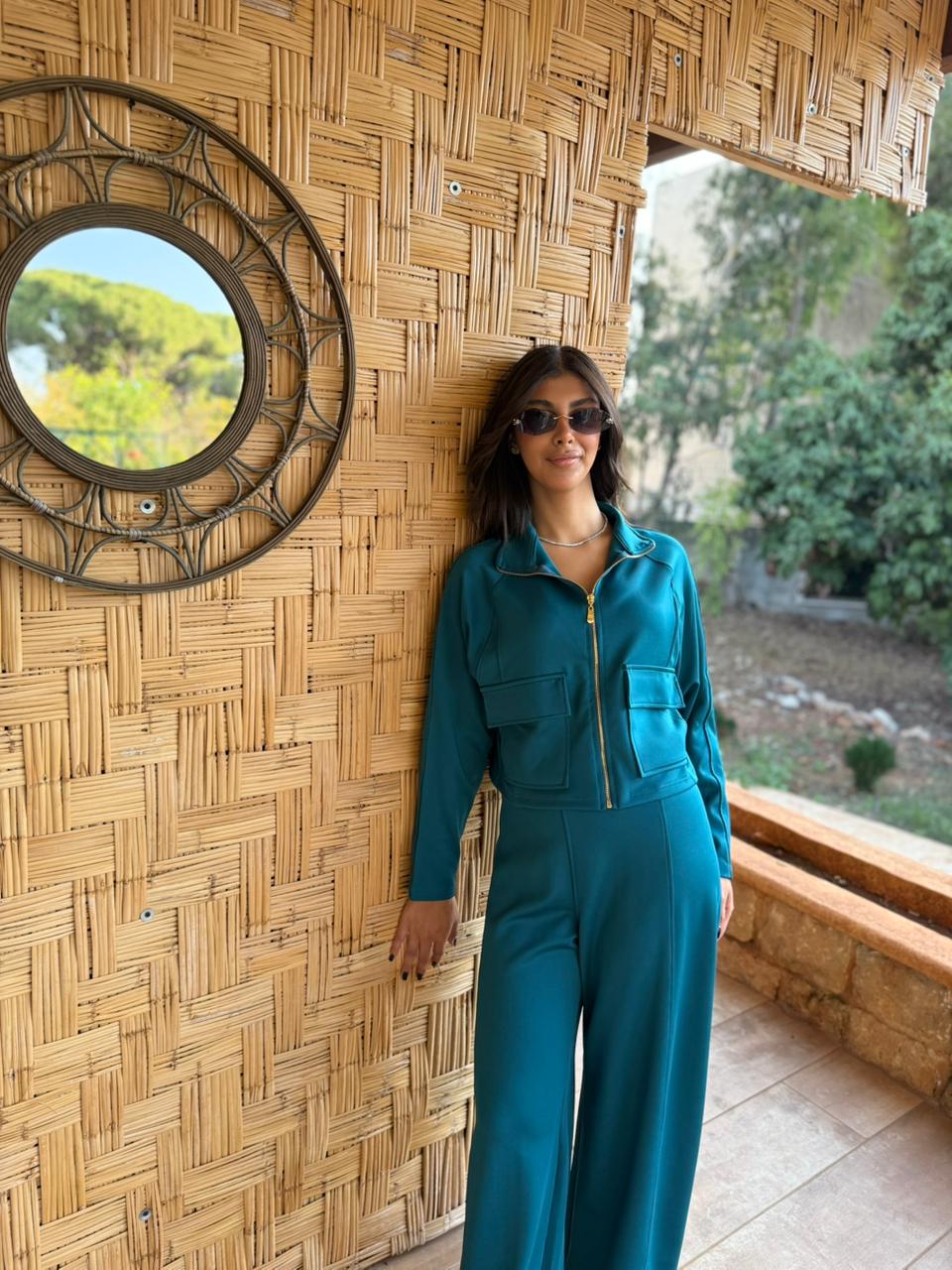 Utility Cropped Jogging Set