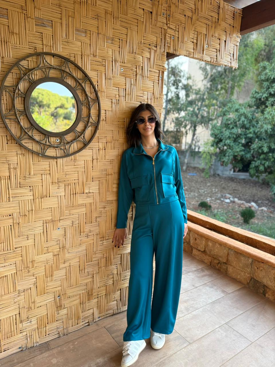 Utility Cropped Jogging Set