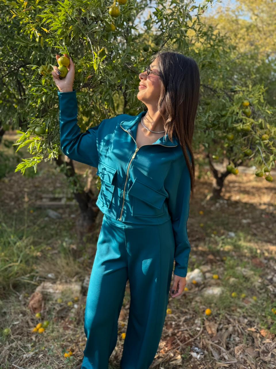 Utility Cropped Jogging Set