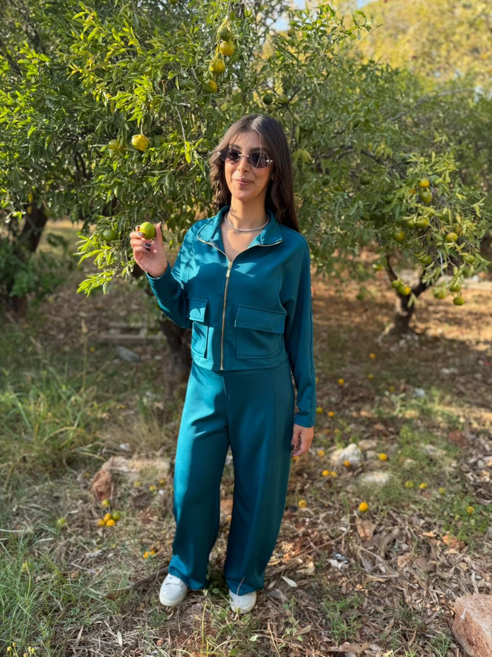 Utility Cropped Jogging Set