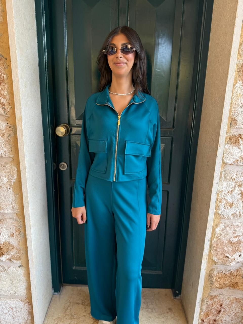 Utility Cropped Jogging Set