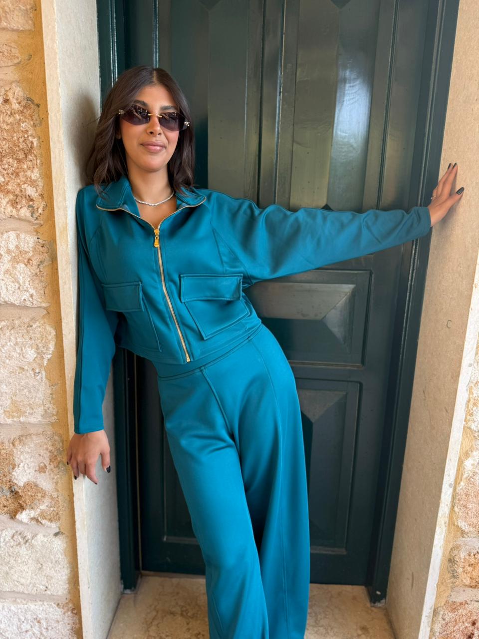 Utility Cropped Jogging Set