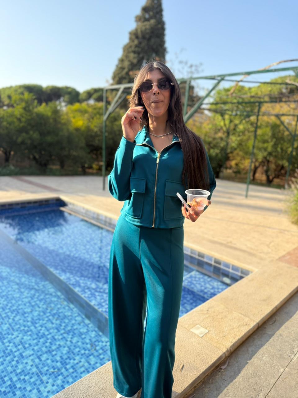 Utility Cropped Jogging Set