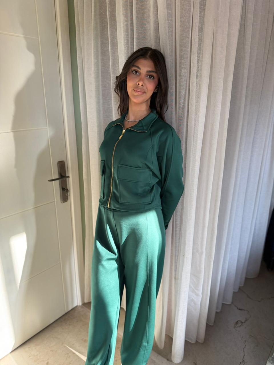 Utility Cropped Jogging Set