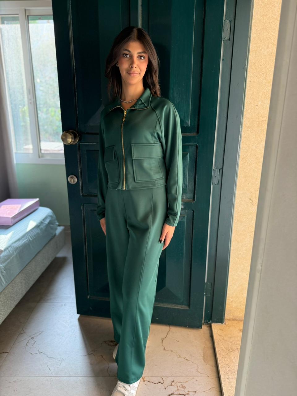 Utility Cropped Jogging Set