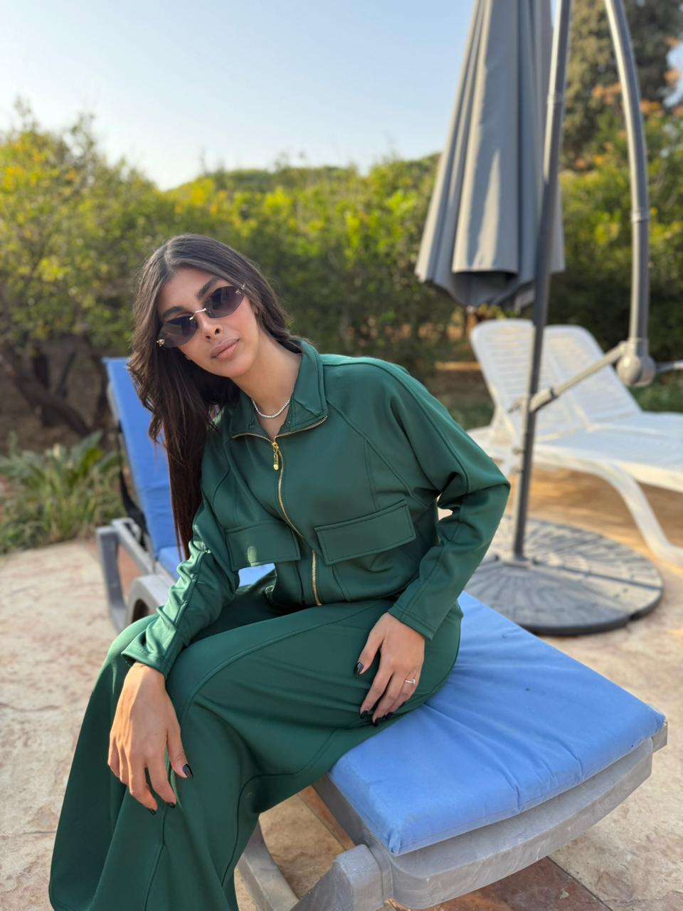 Utility Cropped Jogging Set