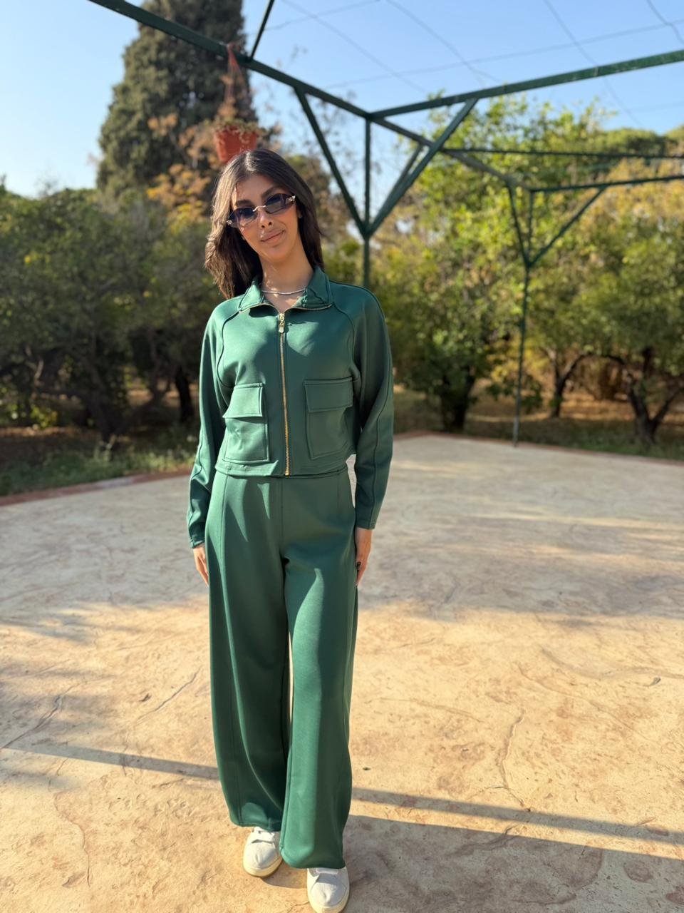 Utility Cropped Jogging Set