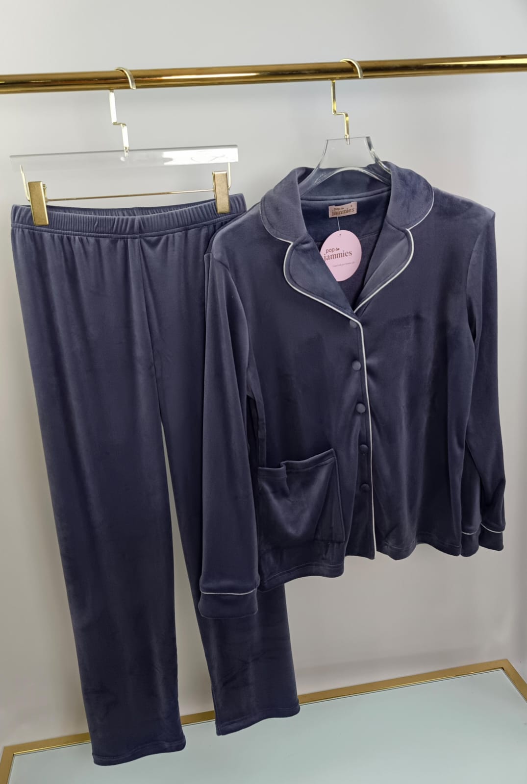 Dream Fleece Button-Up Pants Pajama Set