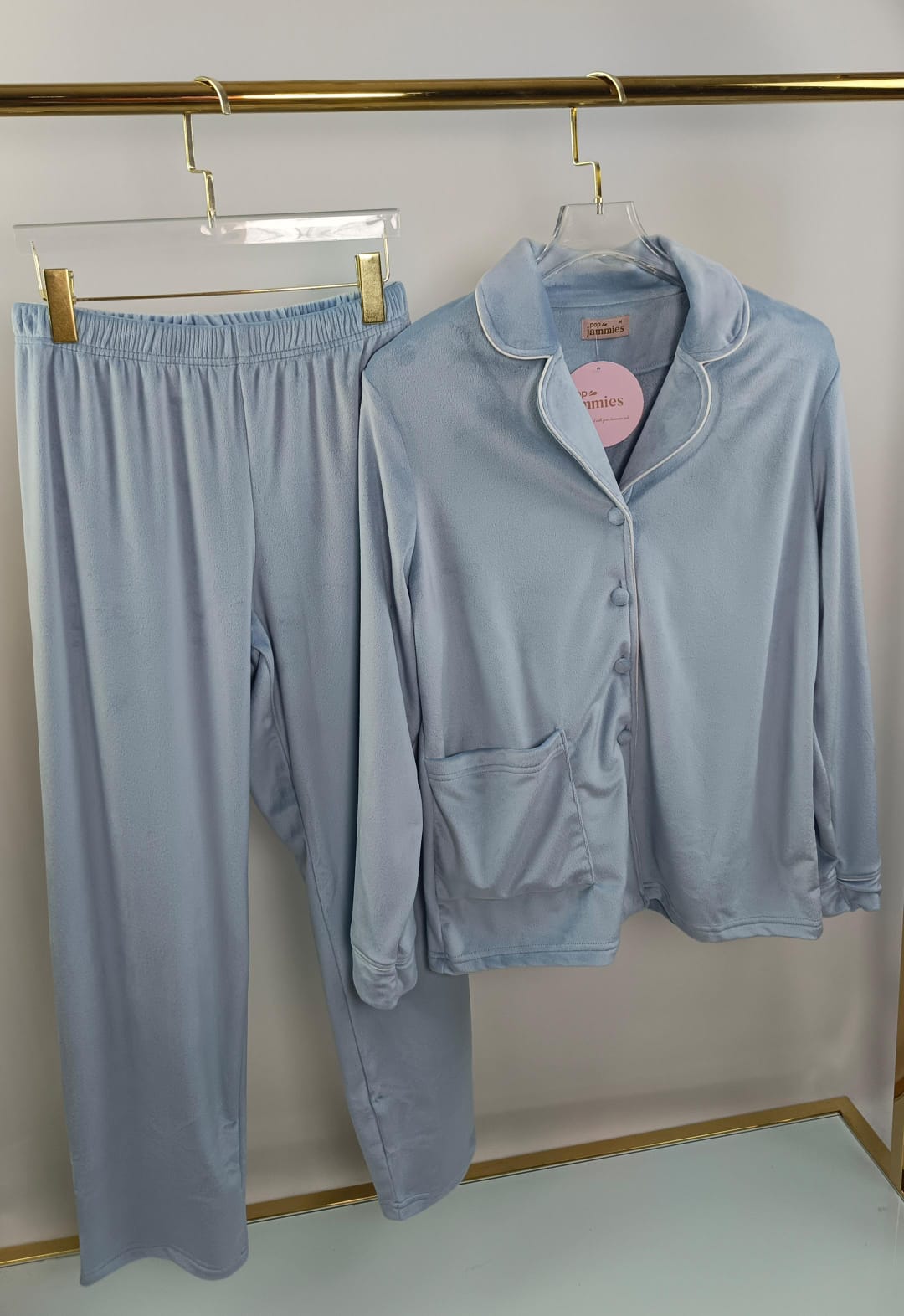 Dream Fleece Button-Up Pants Pajama Set