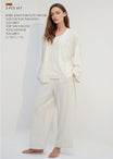 White 3-Piece Pants Pyjama Set – Stylish Summer Sleepwear for Women