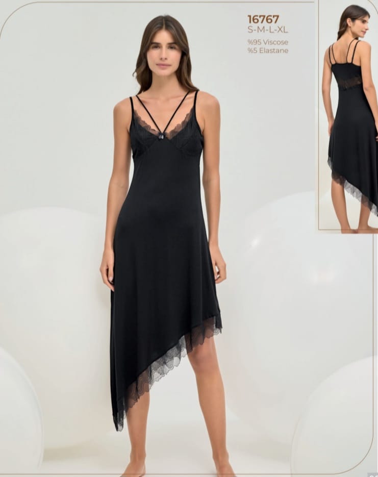 black summer dress pyjama set for women - pajama - dress - women pajama dress - summer dress pajama 