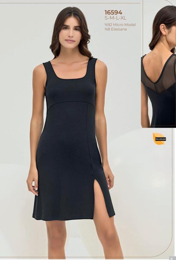 black summer pyjama dress for women - dress - summer pajama - dress pajama - summer dress