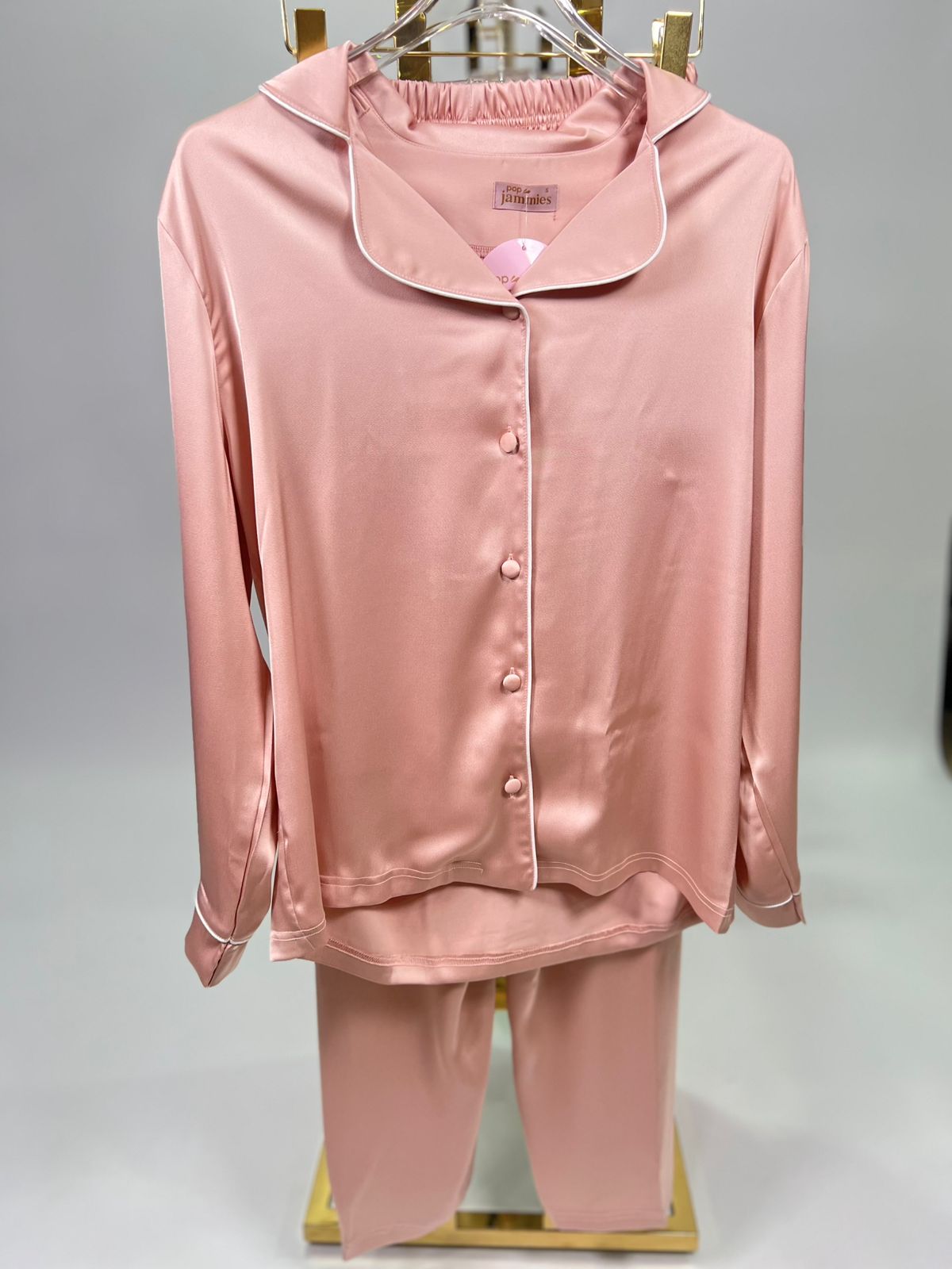 women’s 2-piece silky satin summer pyjama set - summer pajama - women pajama