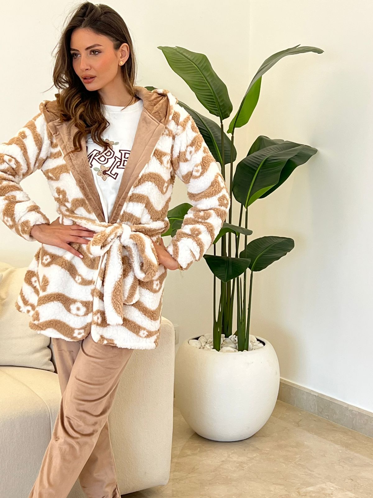 Winter Hygge Pants & Robe Pajama Set