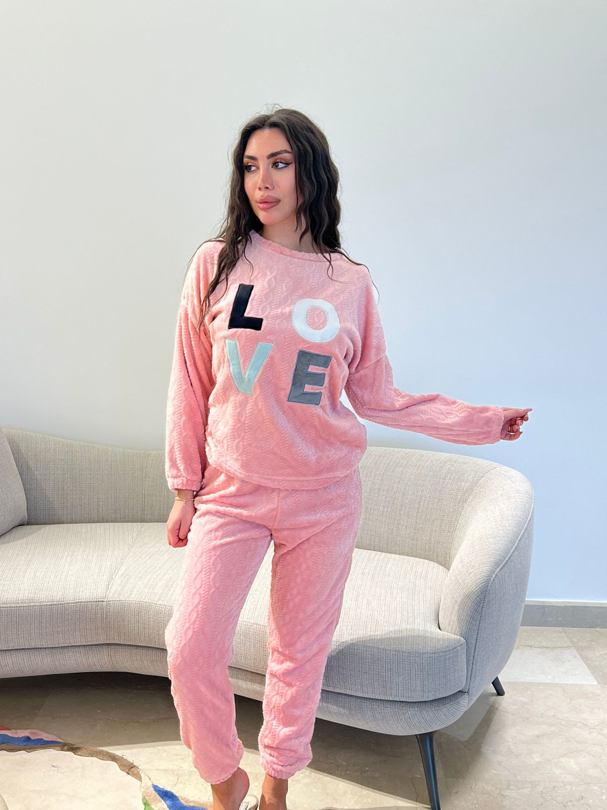 Snuggle Texture Pants Pajama Set