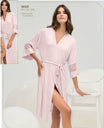 pink summer robe - robe summer - women robe - pajama robe 
