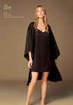women’s black silky satin dress and robe pyjama set for summer - Summer Pajama - Women Pajama - soft PJ - Silky PJ